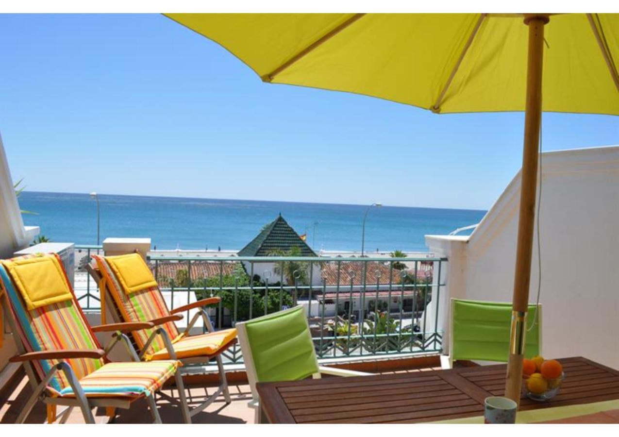 Sunny Apartment On Burriana Beach Nerja Bagian luar foto